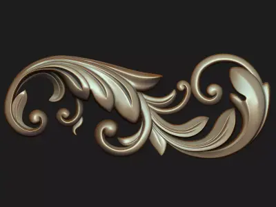 Carved decor 06 3D model 3D model