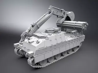 Trojan Armored Vehicle Scale model 3D print model