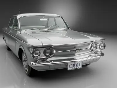 Chevrolet Corvair 1961 Deluxe Series700 Sedan 3D model