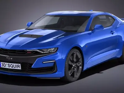 Chevrolet Camaro SS CG 2019 LowPoly 3D model