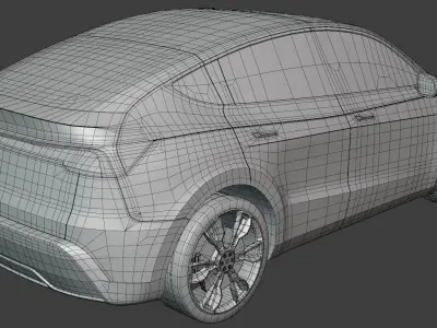 Tesla Juniper 2025 exterior stylized 3D model