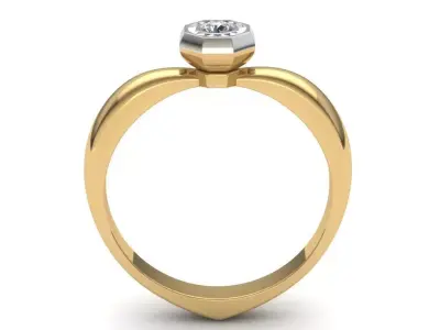 Diamond ring 3D print model 57