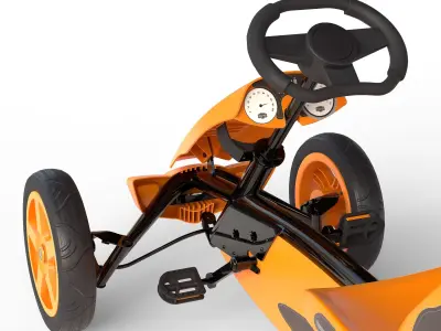 BERG Rally Pearl pedal go-kart Low-poly 3D model