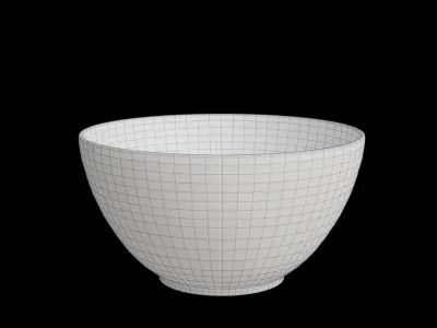 Floreal Dinner Soup Bowl Low-poly 3D model