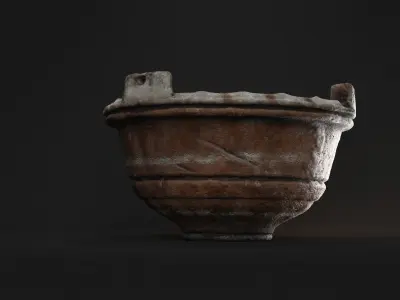 Traditional moroccan oven - Majmar 3D model