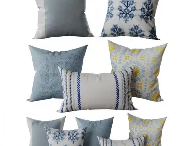 Decorative set pillow 7 3D model
