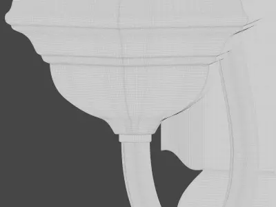 Arabic Metal Wall Sconce 3D model