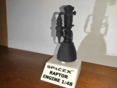 RAPTOR ATMOSPHERIC ENGINE SPACEX 3D print model