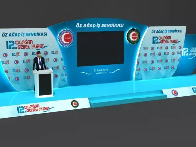 Session Stage Decor 089 3D model