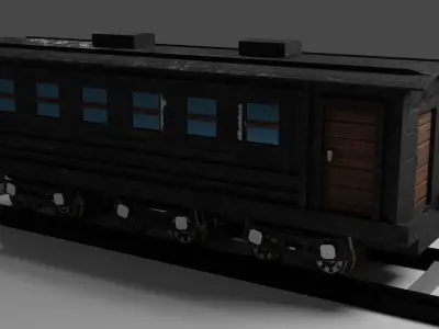 Locomotive c5795 PBR Low poly game ready  Low-poly 3D model