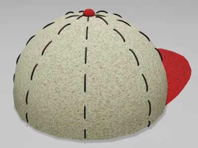 Summer cap Obj and Blend 3D model