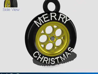 Christmas Ornament Weld Wheel 3D print model