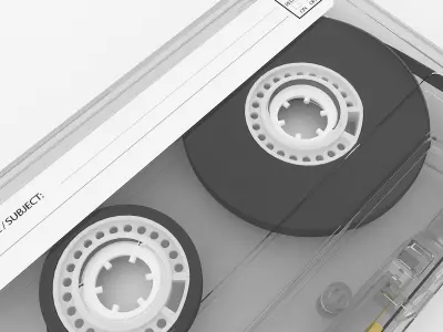 Compact Cassette Tape 3D model
