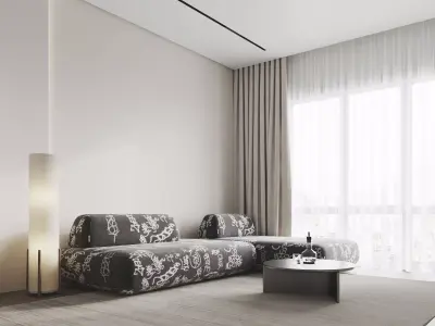 Interior Scene 3 - 3d Model - Lighting 3D model 3D model