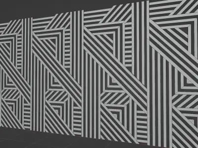 Wall wood seamless set2 V20 3D model