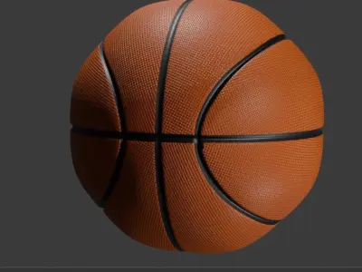 Realistic Basketball Free 3D model
