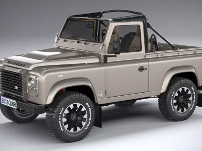 Land Rover Defender Classic V8 Soft Top 2025 3D model