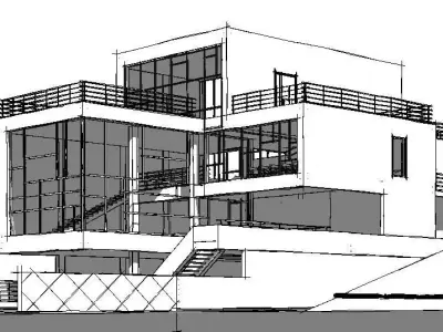 Full Villa Project BIM  3D model