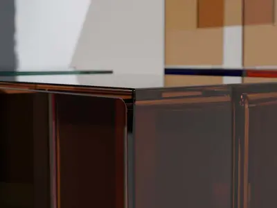 Kartell Maxbeam Stool Table Low-poly 3D model