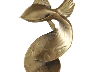 fish statue 3D model