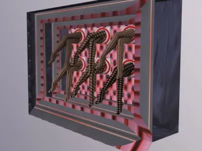 ShopFront Contents Legs Low-poly 3D model