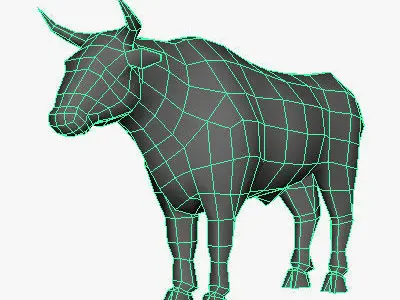 Farm Animals Low-poly 3D model