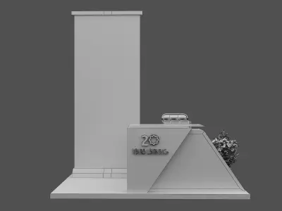  Booth Exhibition Stand a476a 3D model