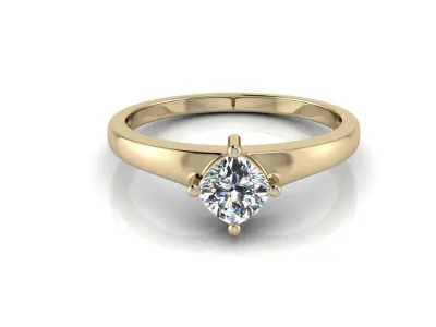 Jewelry diamond ring 3D print model