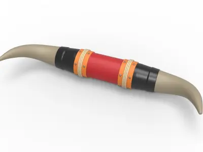 Bull horns for car ot truck Version 2 Scale 1 to 25 3D print model