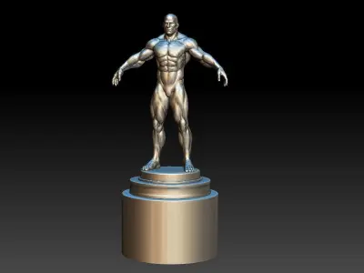 Bodybuilding trophy Free 3D print model