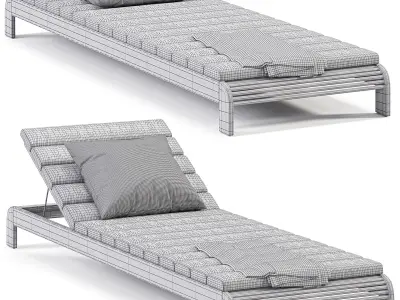 Globewest Banksia Sunbed 3D model