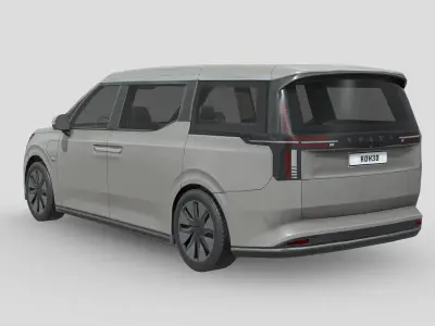 Volvo EM90 Low-poly 3D model