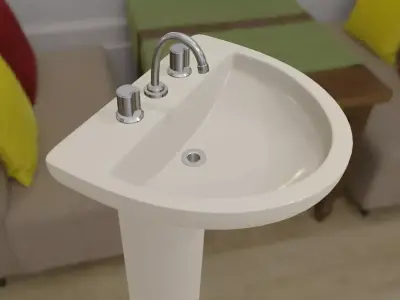 Bathroom Sink - Pia - Banheiro Low-poly 3D model