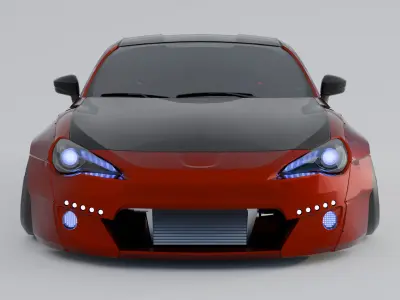 toyota gt86 3D model by hydersharjeel4