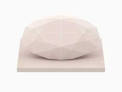Oval Cut Diamond - 3D Printable 3D model