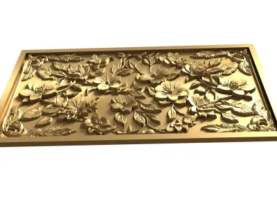 CNC Wall Panels Modern Wall Decor 05 3D print model