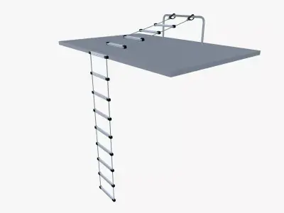 Rope Ladder Low-poly 3D model