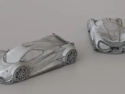 Subsultra Concept Car 3D print model