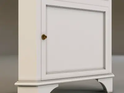 Laura Ashley corner bookcase 3D model