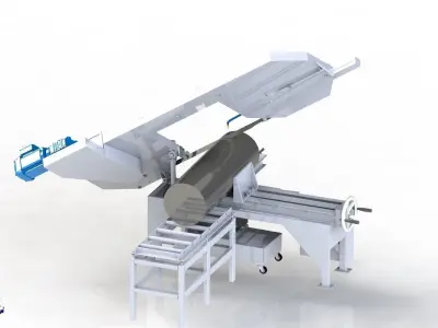 Horizontal Band Saw Construction Project 3D model