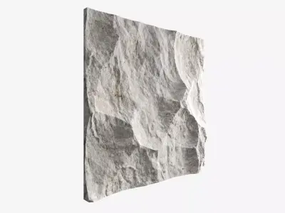 319-RockPanel piece of stone on wall 3D model