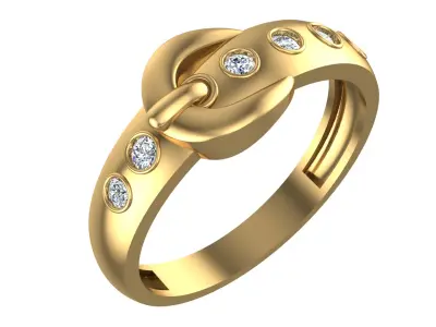 Belt Ring Stone 2025 3D print model