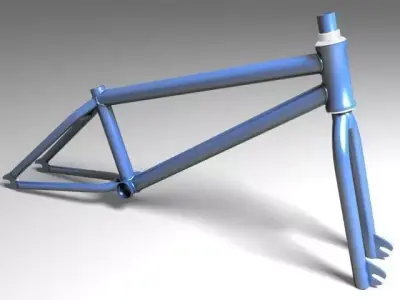 bmx frame 3D model