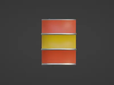 barrel of oil 3D model