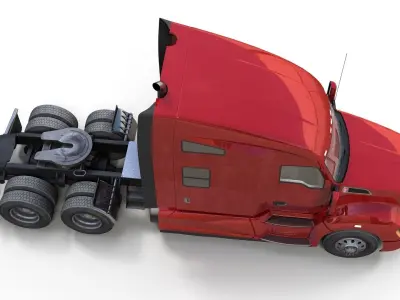 Kenworth T680 Low-poly 3D model