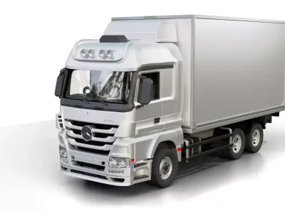 Mercedes Benz Actros Box Truck 3D model