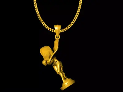 Spirit of Ecstasy pendant charms - one inch pendant 3D print model