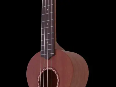 Ukulele Soprano  Free 3D model