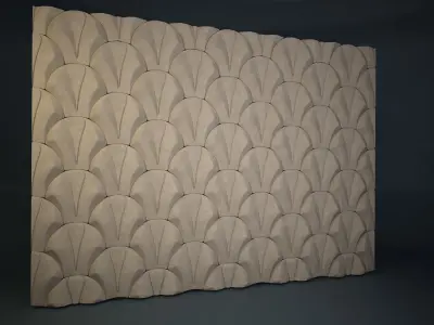 02 VIGELAND WALL PATTERN Low-poly 3D model