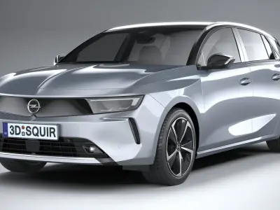 Opel Astra 2022 Basic 3D model